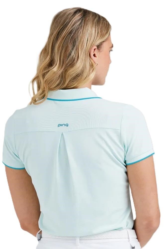 PING Viviana Tipped polo de mujer, seaspray