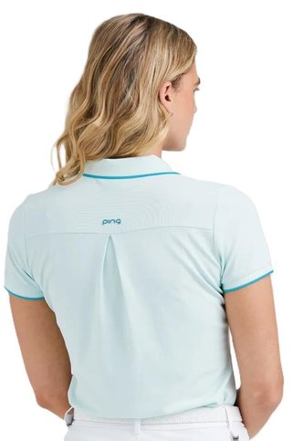 PING Viviana Tipped polo de mujer, seaspray