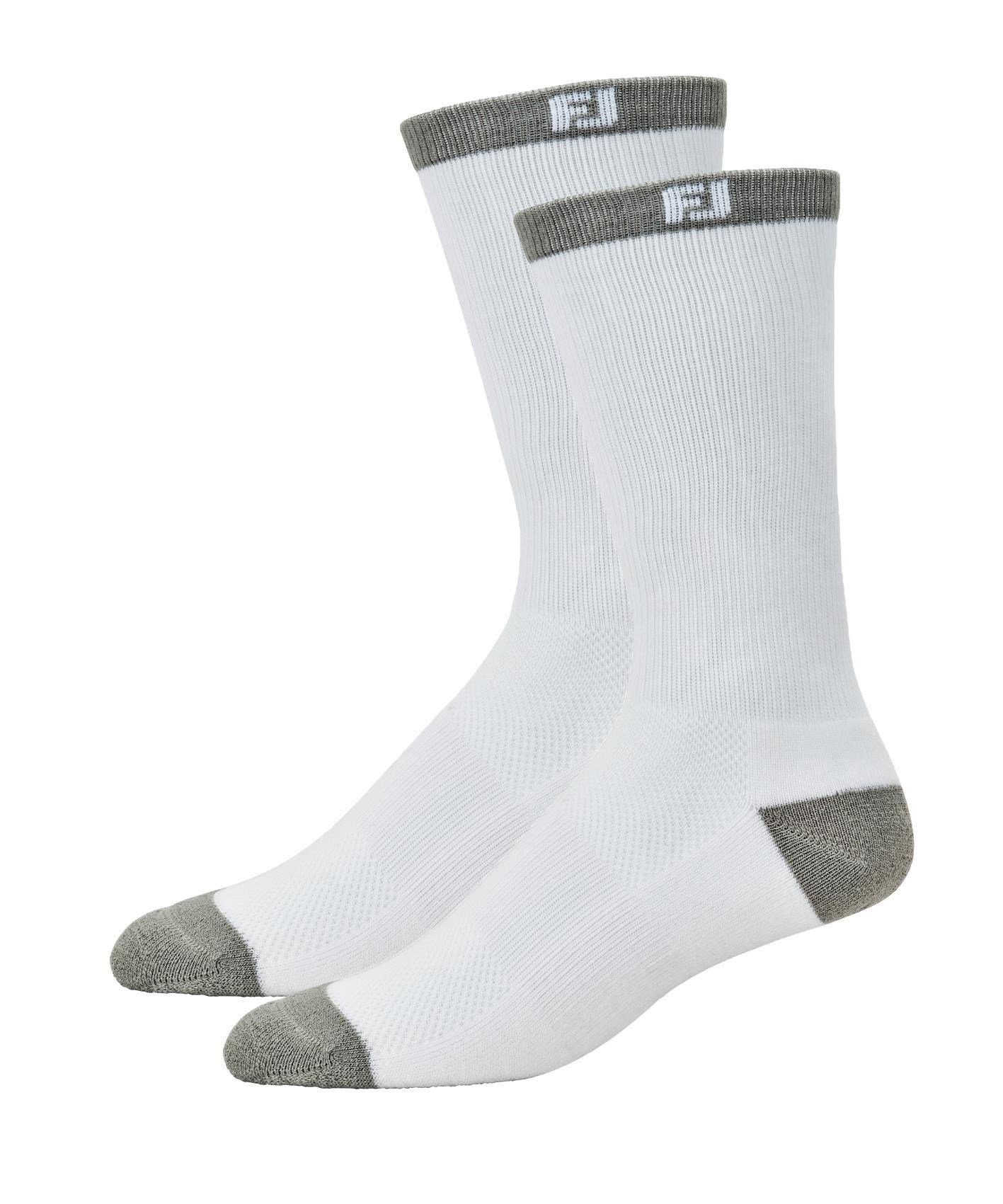 FootJoy ProDry Crew Junior calcetines, blanco