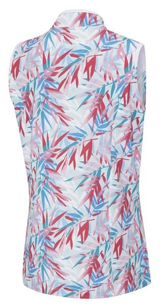 PING Penola Printed Sleeveless polo de mujer, tropic retreat