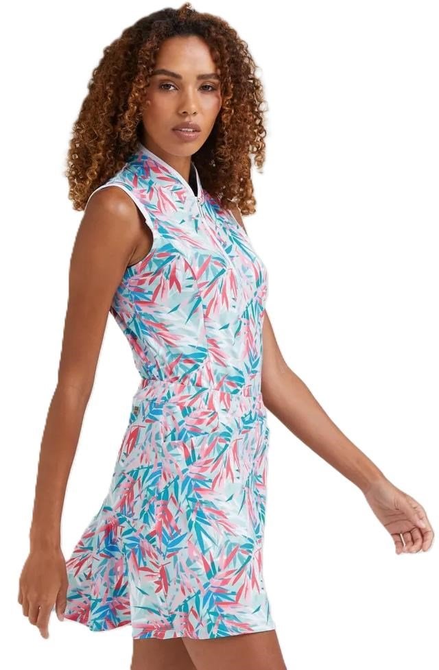 PING Penola Printed Sleeveless polo de mujer, tropic retreat