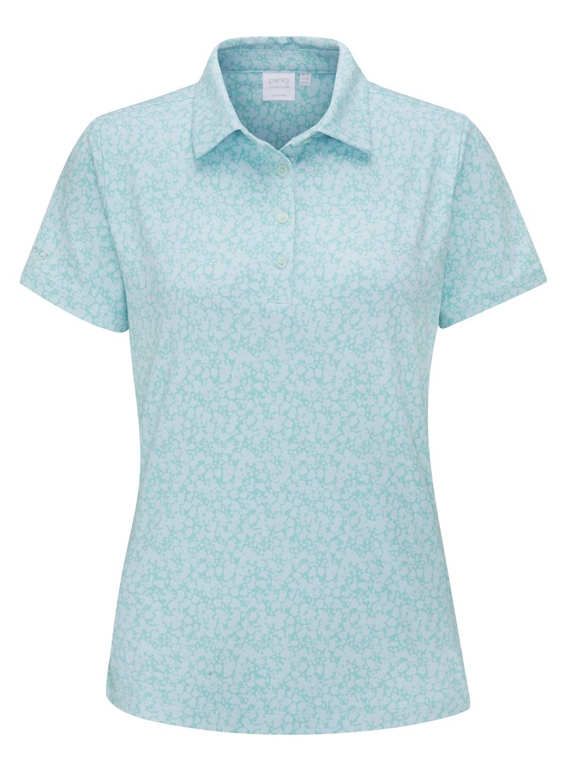 PING Aeria Printed polo de mujer, splash