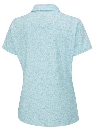 PING Aeria Printed polo de mujer, splash