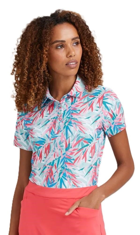 PING Aeria Printed polo de mujer, tropic retreat