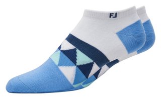 FootJoy ProDry Lightweight Low-Cut Fashion calcetines de mujer, blanco/azul/marino