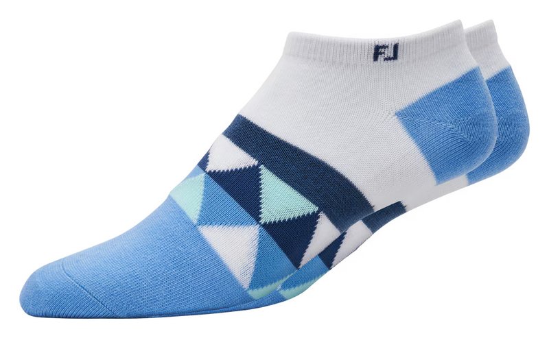 FootJoy ProDry Lightweight Low-Cut Fashion calcetines de mujer, blanco/azul/marino