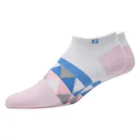 FootJoy ProDry Lightweight Low-Cut Fashion calcetines de mujer, blanco/rosa claro/azul