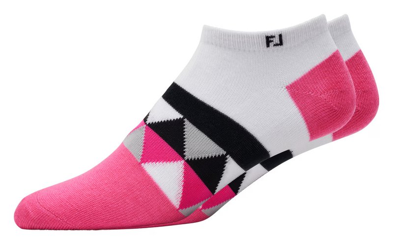 FootJoy ProDry Lightweight Low-Cut Fashion calcetines de mujer, blanco/rosa