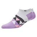 FootJoy ProDry Lightweight Low-Cut Fashion calcetines de mujer, bílo/fialová