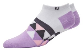 FootJoy ProDry Lightweight Low-Cut Fashion calcetines de mujer, bílo/fialová