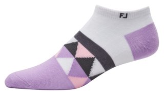 FootJoy ProDry Lightweight Low-Cut Fashion calcetines de mujer, bílo/fialová