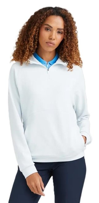 PING Rhona Textured sudadera con capucha de mujer, gris suave