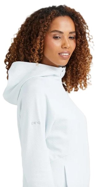 PING Rhona Textured sudadera con capucha de mujer, gris suave