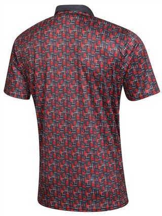Fashion Sports Wear Lisabon polo de hombre, negro/rojo