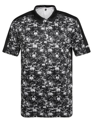 Fashion Sports Wear Skulls polo para hombre, negro