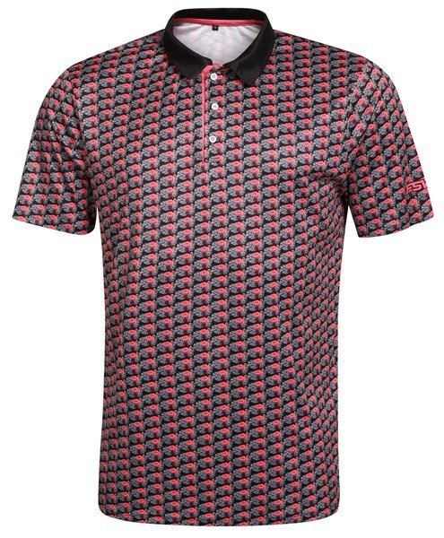 Fashion Sports Wear Nairobi polo de hombre, negro/rosa