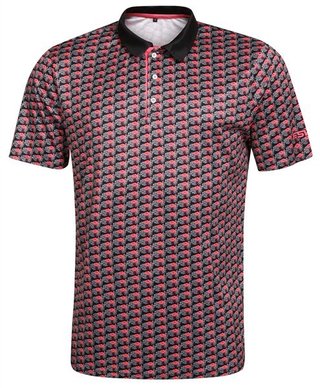 Fashion Sports Wear Nairobi polo de hombre, negro/rosa