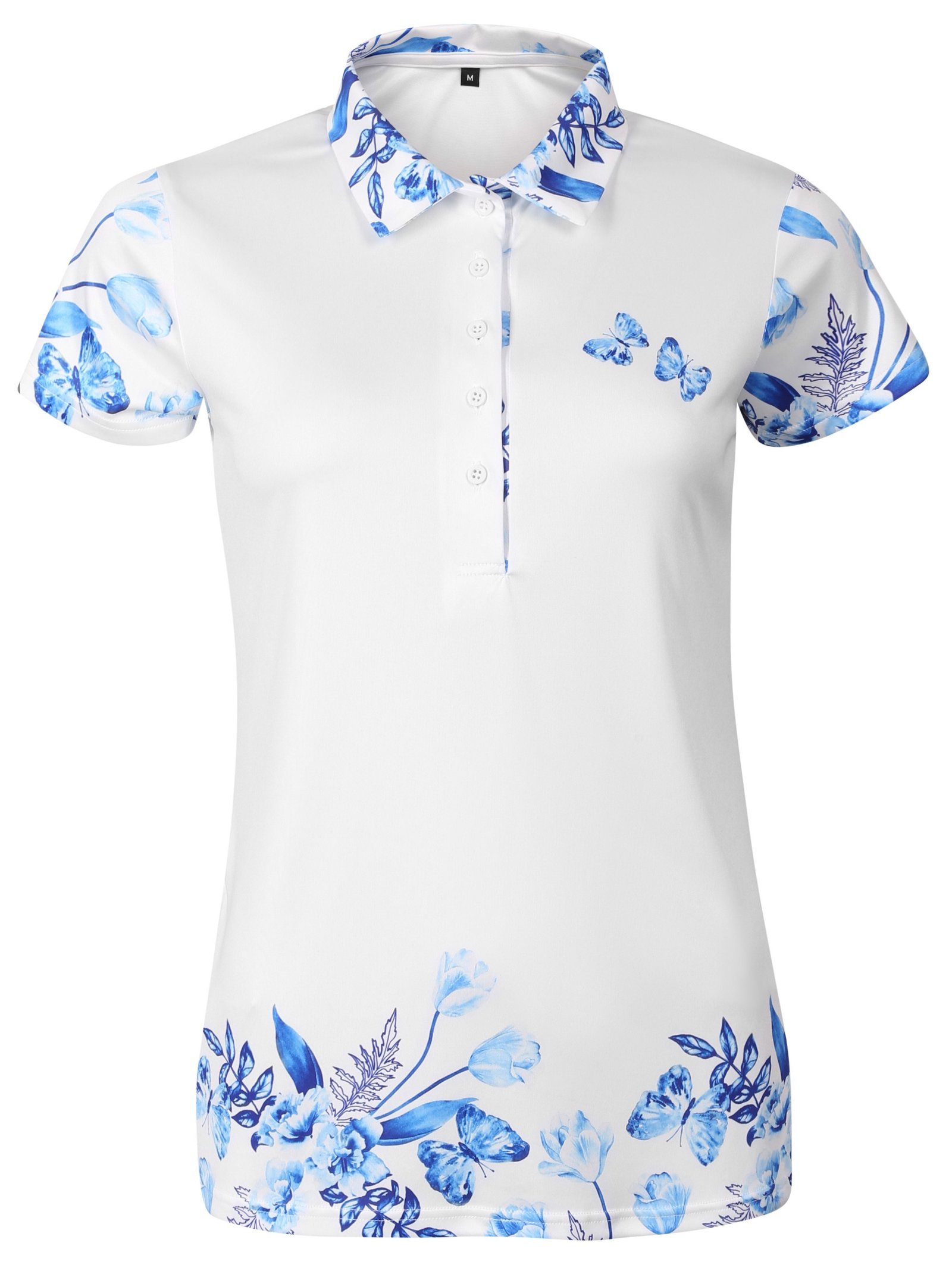 Fashion Sports Wear Tirana polo de mujer, blanco/azul