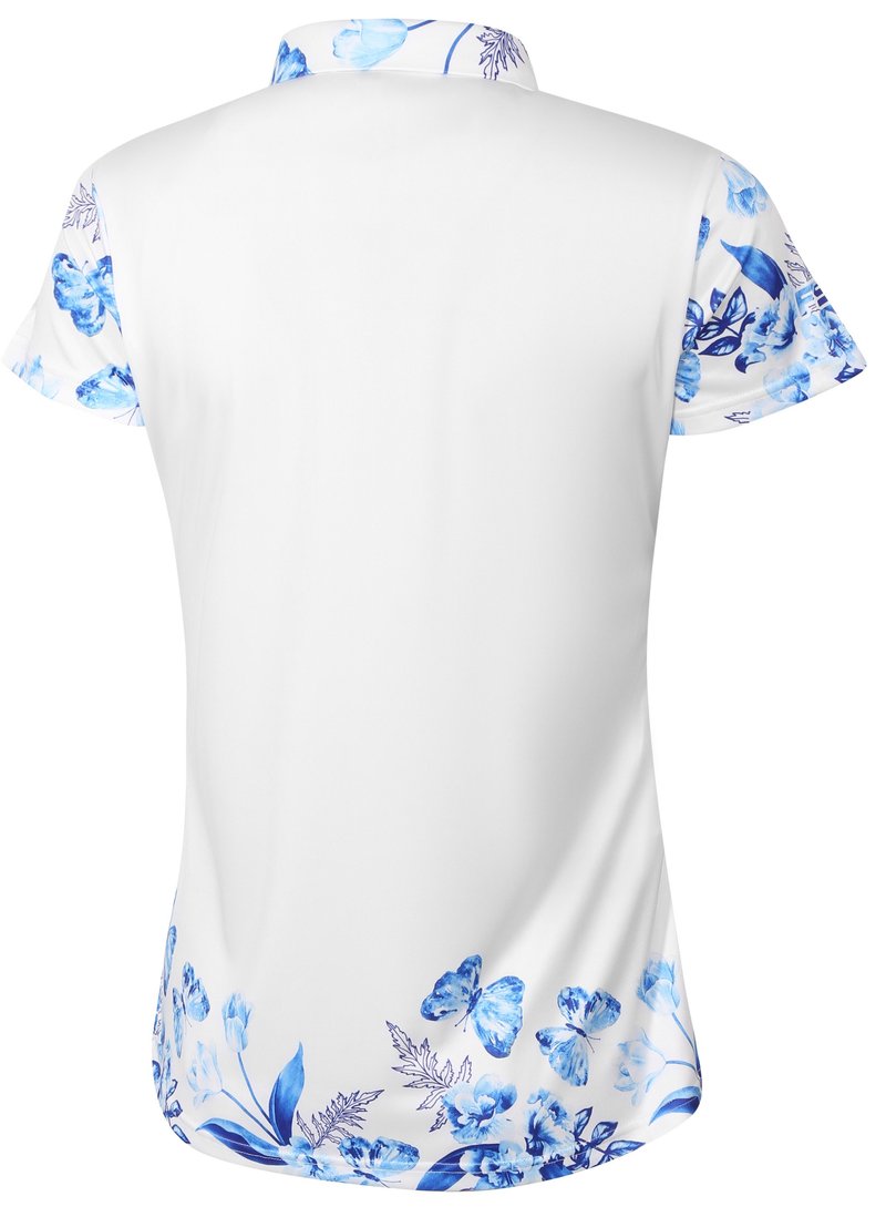 Fashion Sports Wear Tirana polo de mujer, blanco/azul