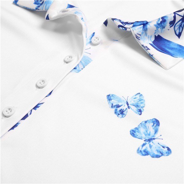 Fashion Sports Wear Tirana polo de mujer, blanco/azul