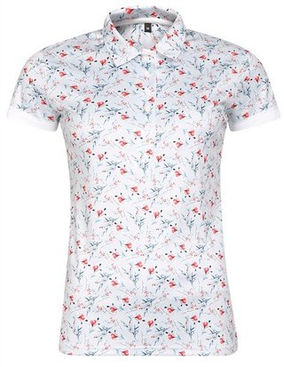 Fashion Sports Wear Malaga polo de mujer, gris/rojo
