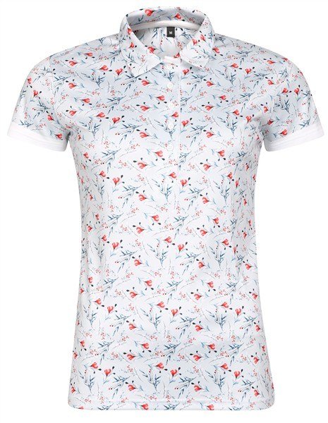Fashion Sports Wear Malaga polo de mujer, gris/rojo