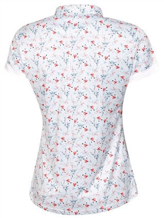 Fashion Sports Wear Malaga polo de mujer, gris/rojo