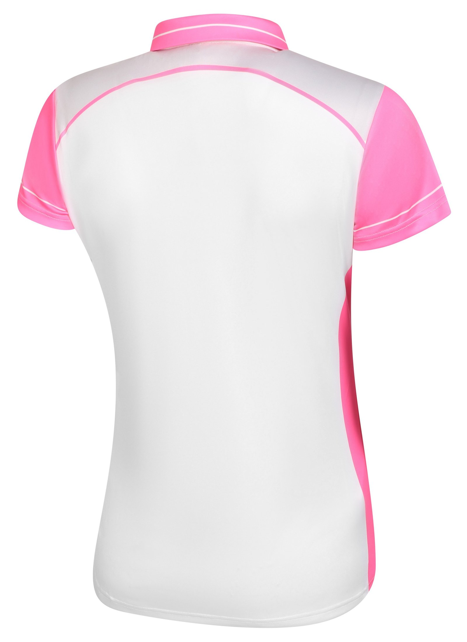 Fashion Sports Wear Accra Pink polo de mujer, blanco/rosa