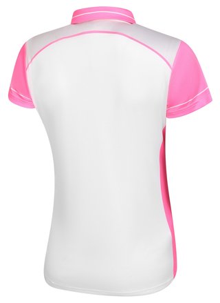Fashion Sports Wear Accra Pink polo de mujer, blanco/rosa