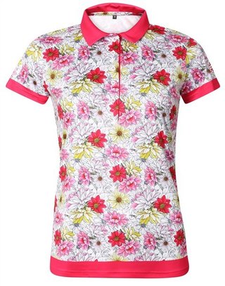 Fashion Sports Wear Luanda polo de mujer, blanco/rojo