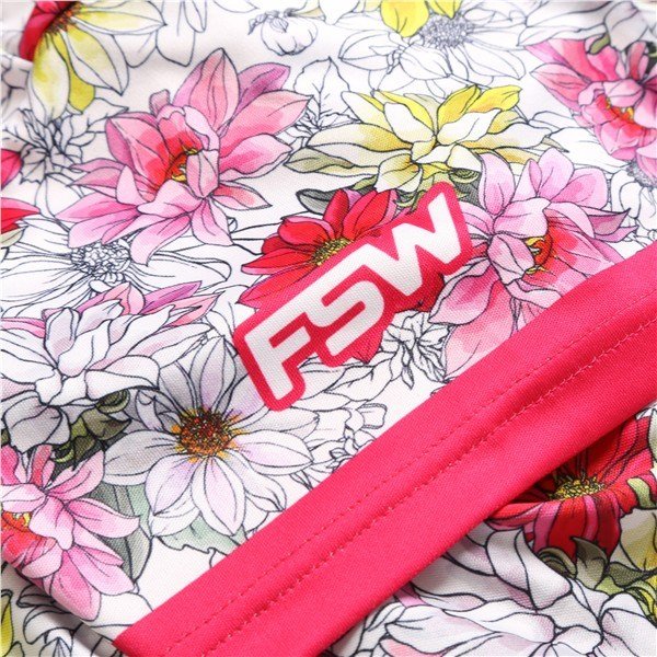 Fashion Sports Wear Luanda polo de mujer, blanco/rojo