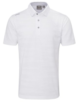 PING Claude Camo Mesh polo de hombre, blanco