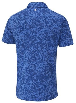 PING Marek Camo Jacquard polo de hombre, bright cobalt multi