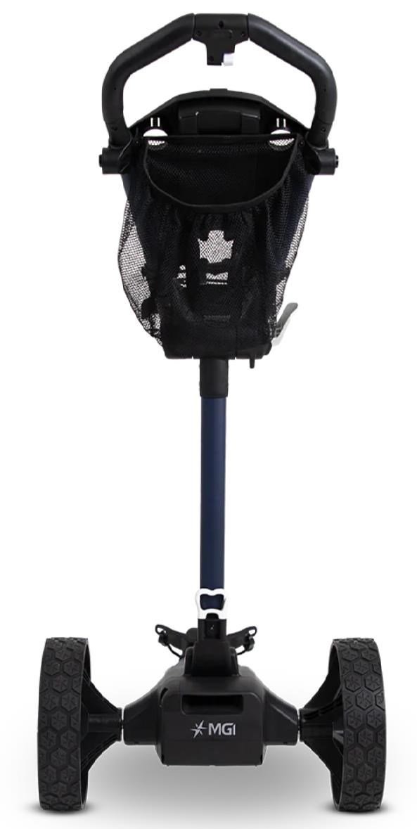 MGI E-Boost hybrid golf trolley 2026 eléctrico, azul marino mate