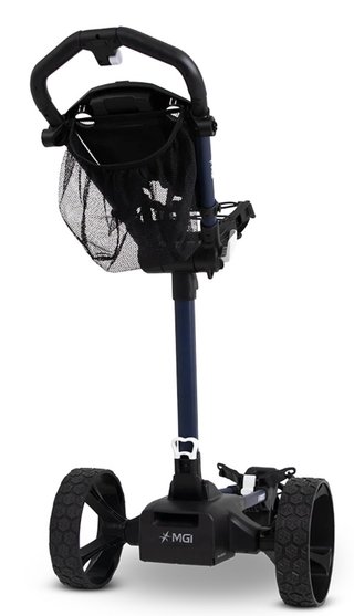 MGI E-Boost hybrid golf trolley 2026 eléctrico, azul marino mate