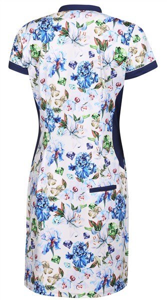 Fashion Sports Wear Tampere vestido de golf para mujer, blanco/marino