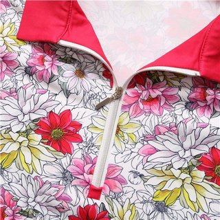 Fashion Sports Wear Cali vestido de golf para mujer, blanco/rojo