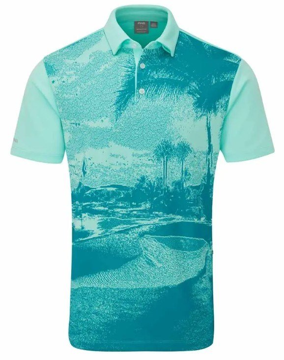 PING Tiago polo de hombre, green bay multi