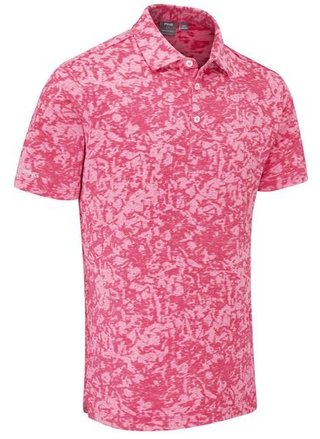 PING Marek Camo Jacquard polo de hombre, rhapsody pink multi