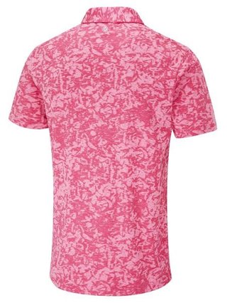 PING Marek Camo Jacquard polo de hombre, rhapsody pink multi