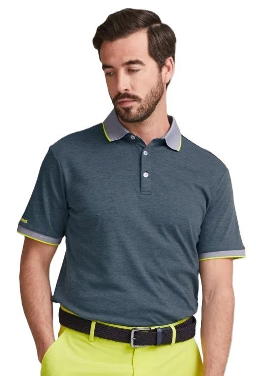 PING Gideon polo de hombre, light navy marl