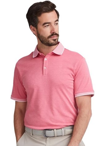 PING Gideon polo de hombre, rhapsody pink marl