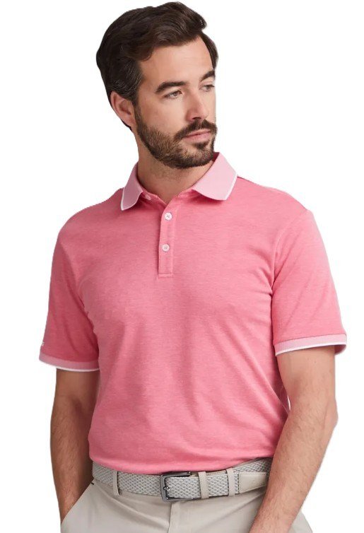 PING Gideon polo de hombre, rhapsody pink marl