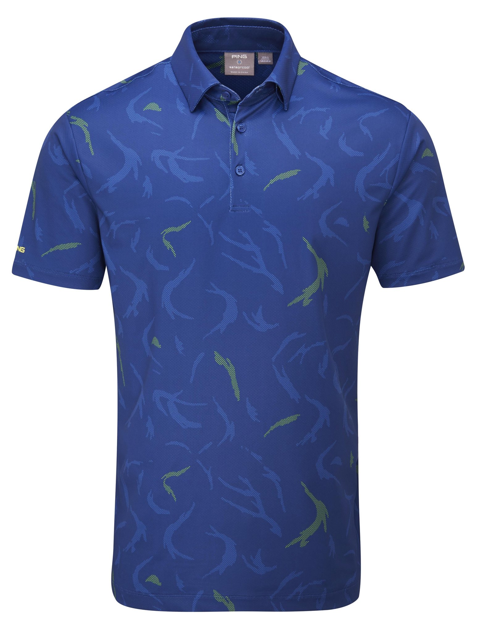 PING Ephron Printed polo de hombre, inky multi