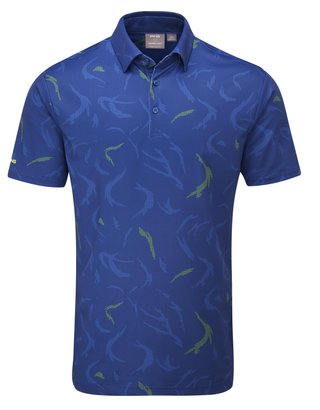 PING Ephron Printed polo de hombre, inky multi