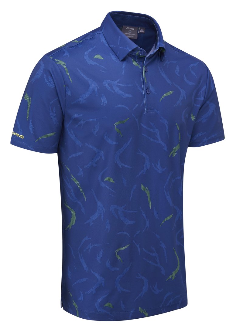 PING Ephron Printed polo de hombre, inky multi
