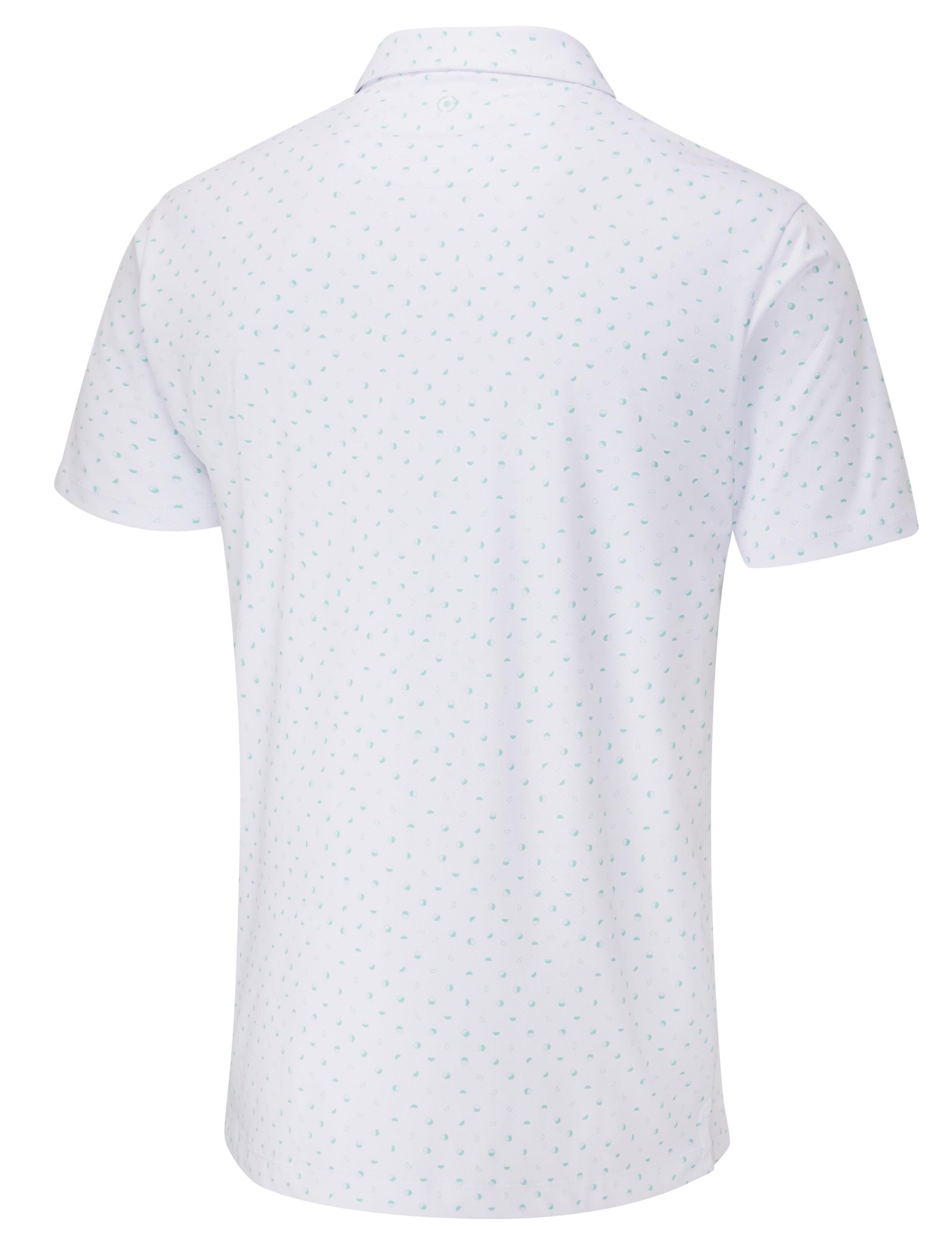 PING Ephron Printed polo de hombre, blanco/green bay multi