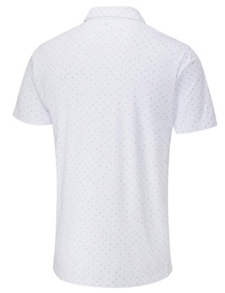 PING Ephron Printed polo de hombre, blanco/green bay multi