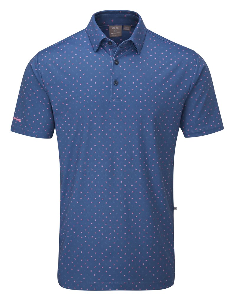 PING Ephron Printed polo de hombre, stellar multi