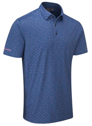 PING Ephron Printed polo de hombre, stellar multi